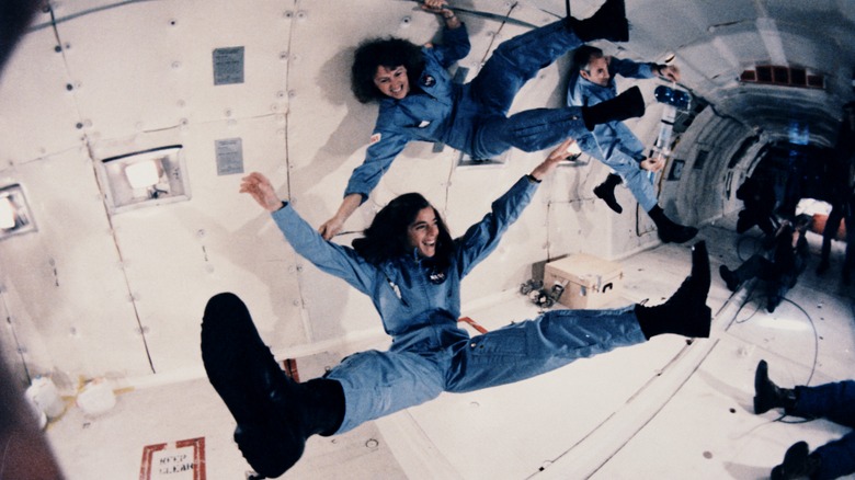 Teachers training aboard Vomit Comet