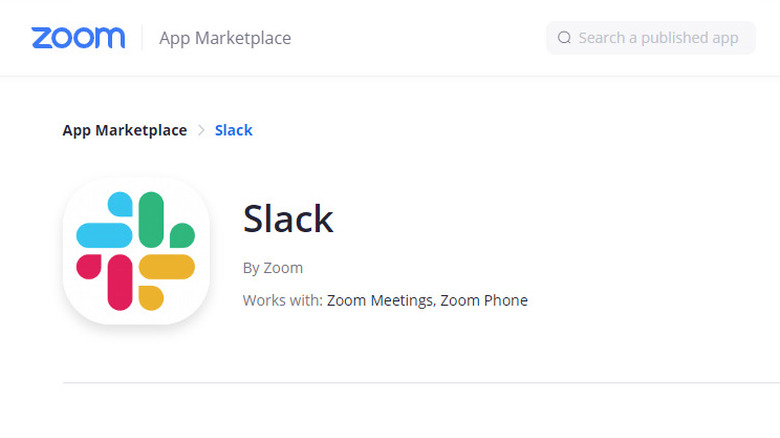 integrating slack and zoom