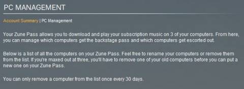 Zune PC Management
