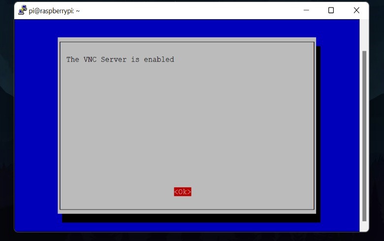 vnc server enabled