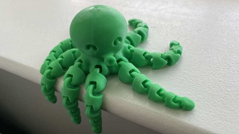 3d printed articulated octopus