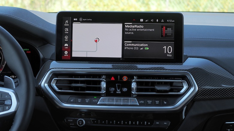 BMW infotainment screen