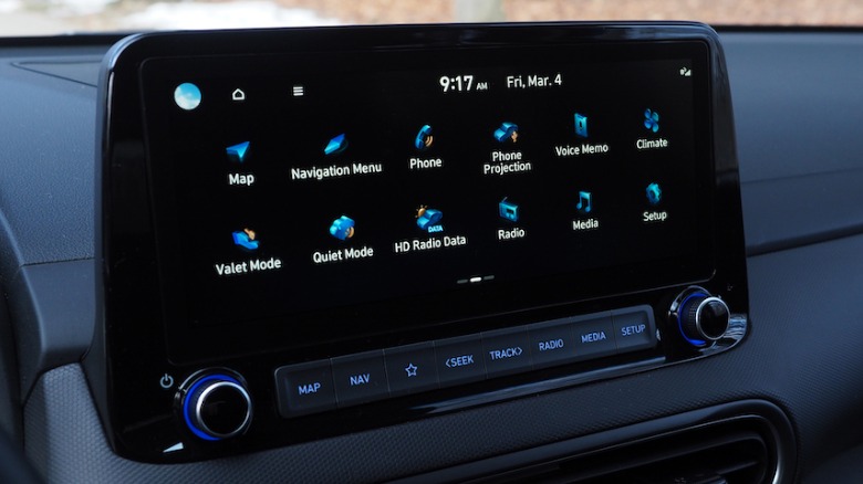 Hyundai infotainment display