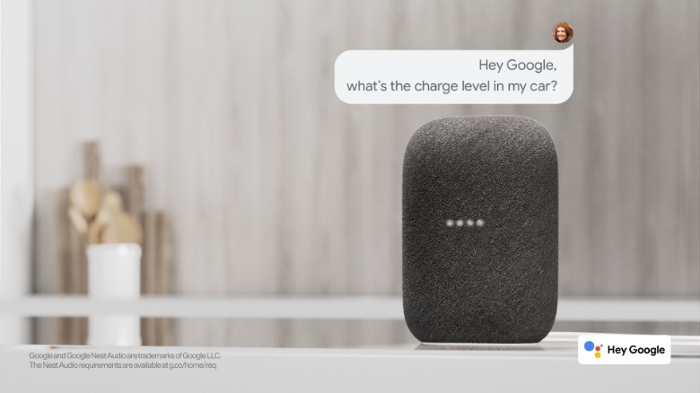 Google Assistant speaker Polestar EV