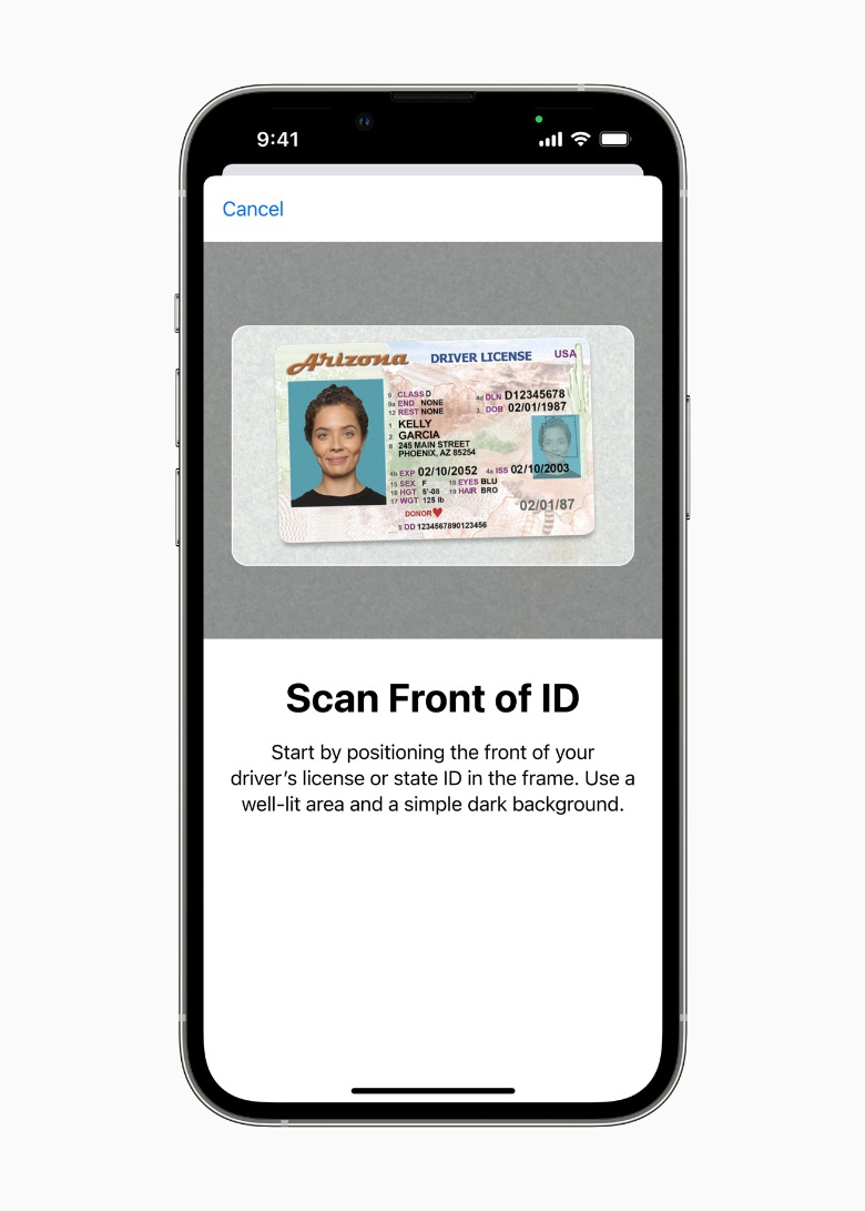 Apple Wallet ID scanning