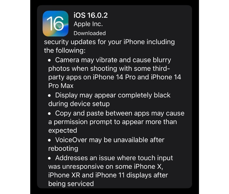 Apple Rushes Out iOS 16.0.2 To Fix iPhone 14 Pro Camera