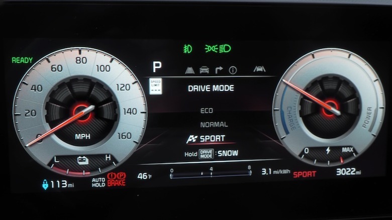 Drive mode display