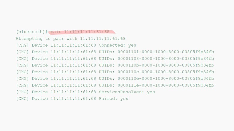 raspberry pi bluetooth pair command