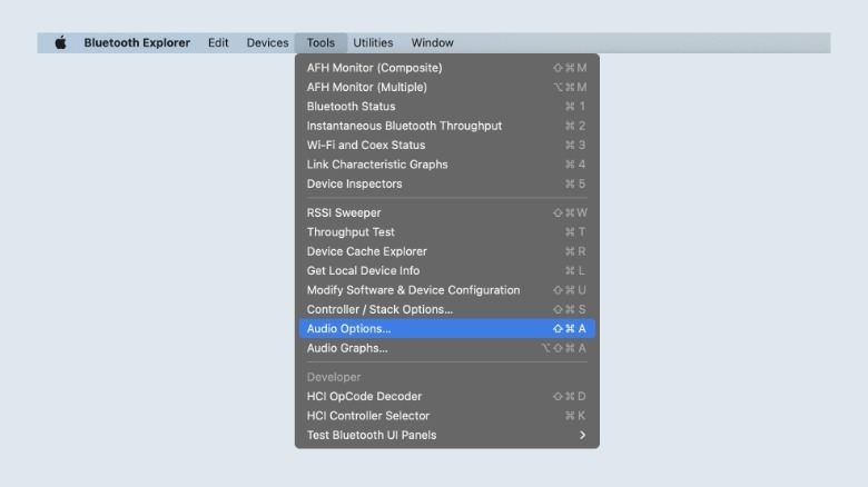 Force Bluetooth audio settings in macOS