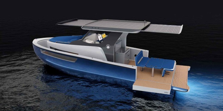 BIG R30 solar powered boat