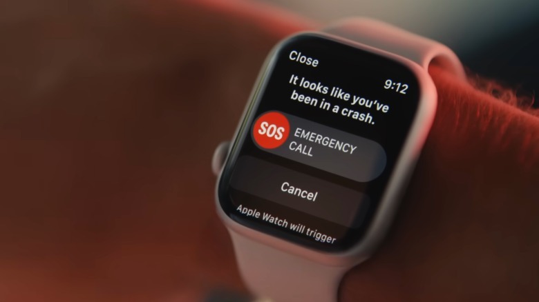 Apple Watch Series 8 car crash detection.