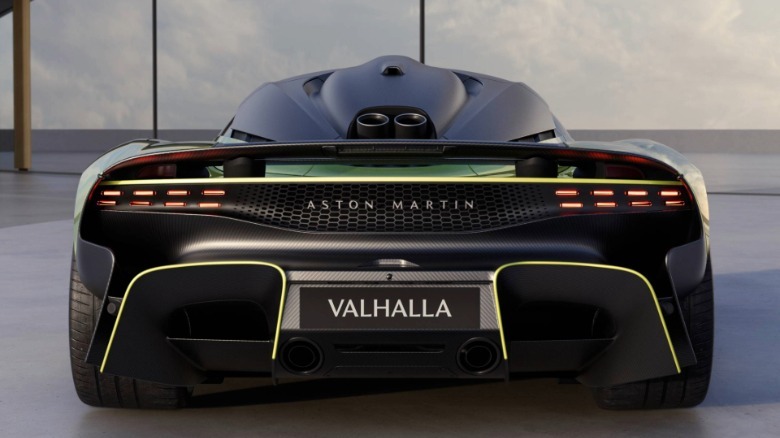 Front view of the Aston Martin Valhalla.