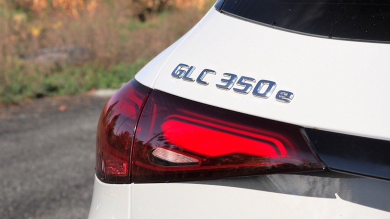 GLC 350e badge