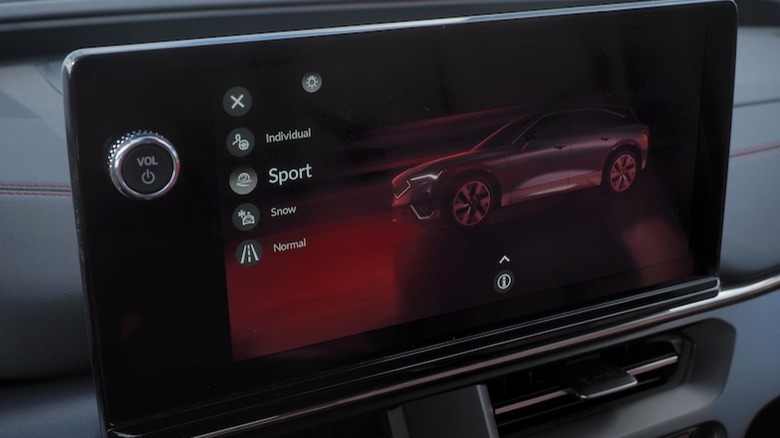 Driving mode user interface