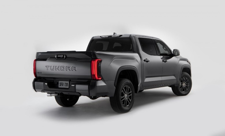 gray 2023 Toyota Tundra rear