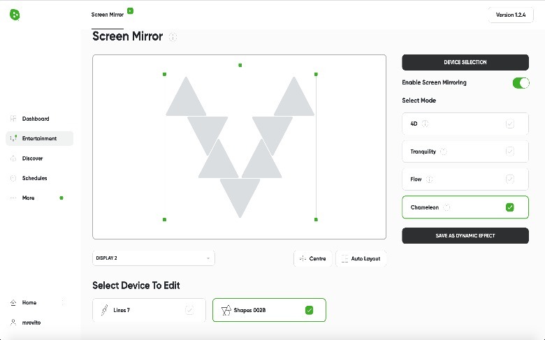 Nanoleaf Lines Squared screen mirroring