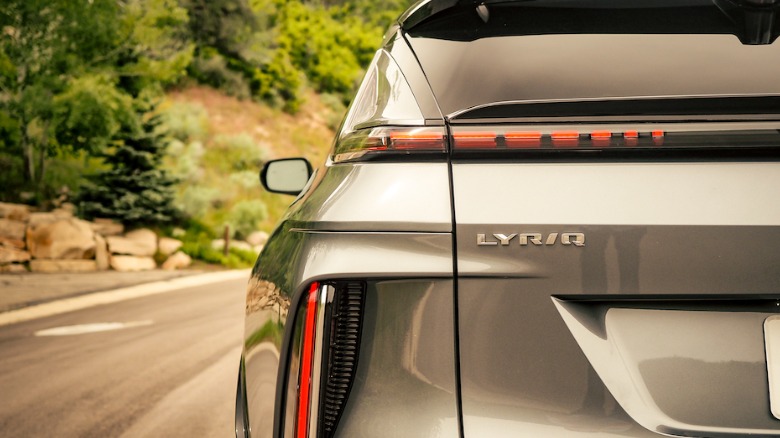 2023 Cadillac Lyriq badge