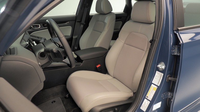 2025 Civic Hybrid sedan front seats