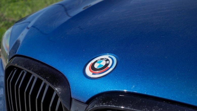 BMW logo on hood