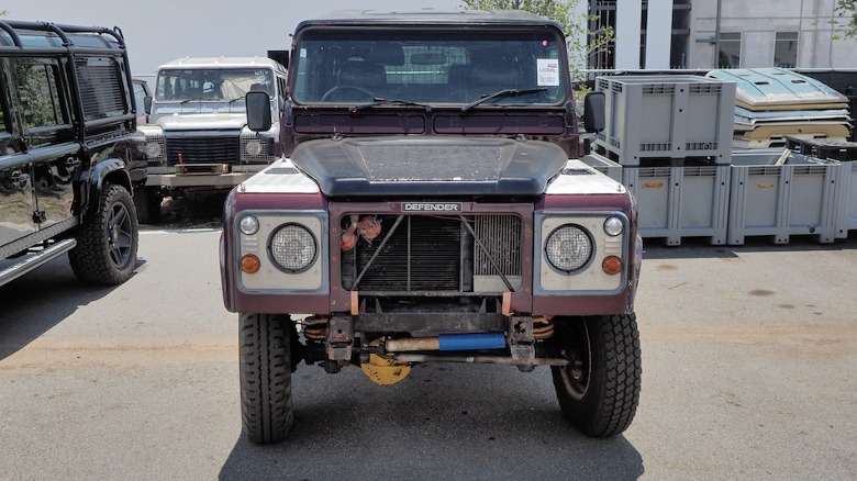 A donor Defender looking bedraggled