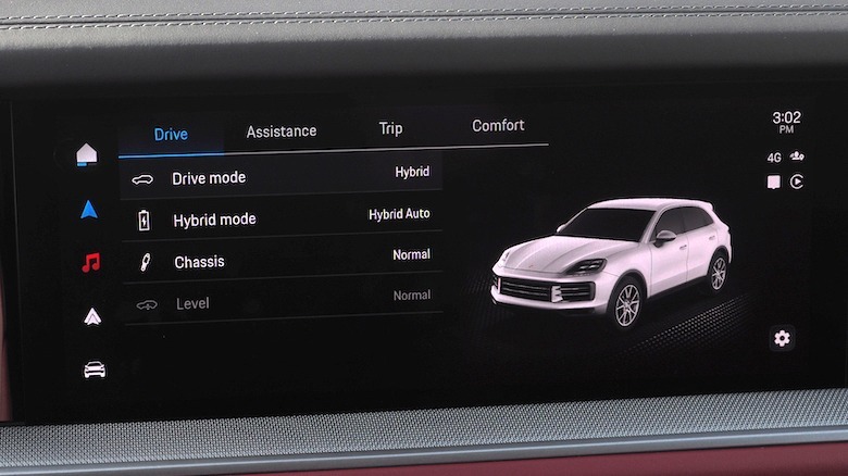 Drive mode settings UI