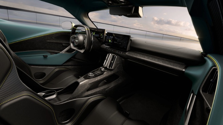 Interior view of the Aston Martin Valhalla.