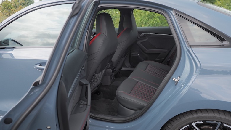 RS3 rear seats