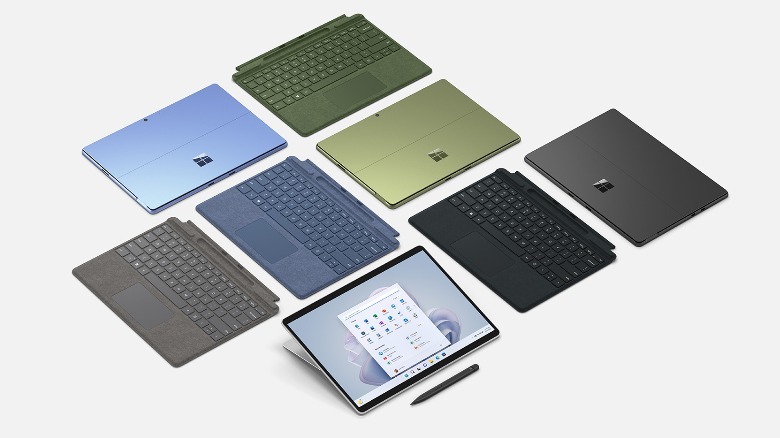 Color options for the Surface Pro 9.