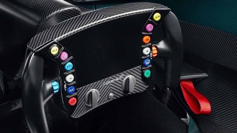 McLaren Solus GT steering wheel