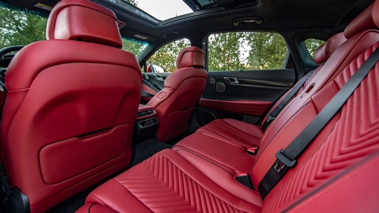 2022 Genesis G80 Sport rear cabin