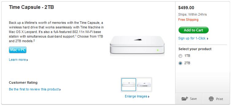 Apple - Apple time capsule 2TB 本体+ケーブルのみの+spbgp44.ru