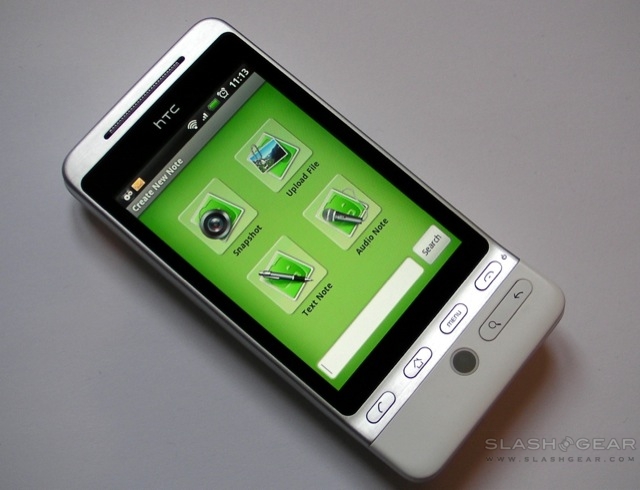 evernote android voice recorder