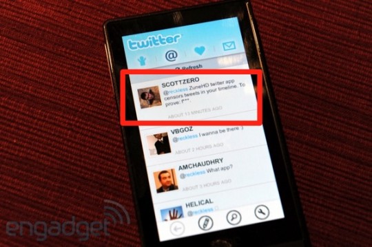 Microsoft Zune Hd Finally Gets Twitter App Updated Slashgear