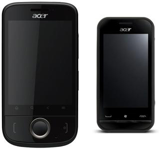 Acer E110 Android and P300 WinMo phones revealed - SlashGear