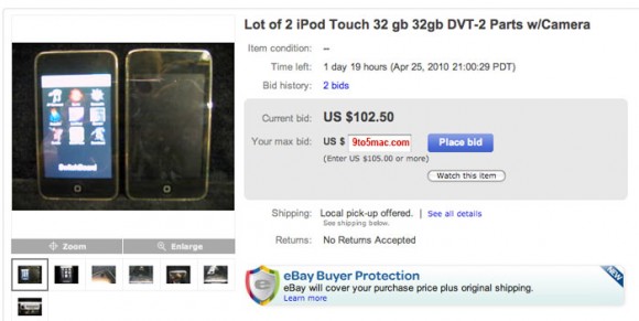 Apple iPod Touch With Camera Appears on eBay, Brings Its Sibling Along