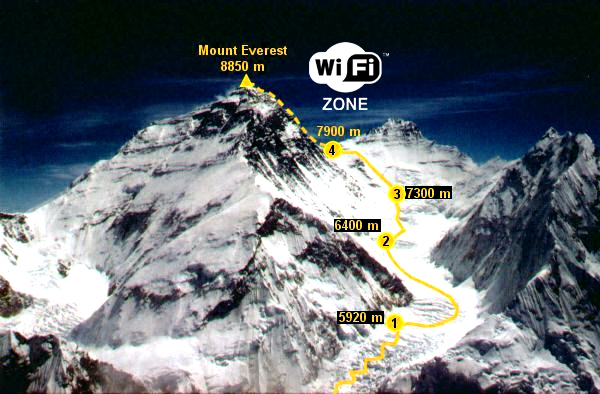 Mount Everest: Now with WiFi - SlashGear