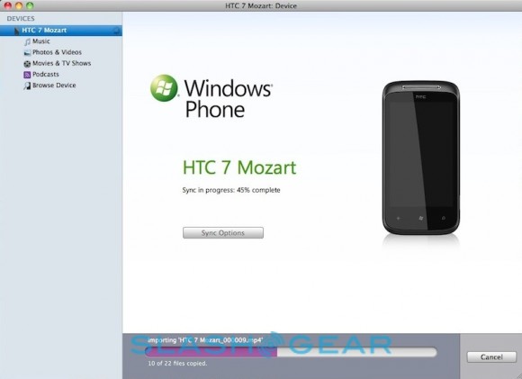 windows phone 7 connector software for mac