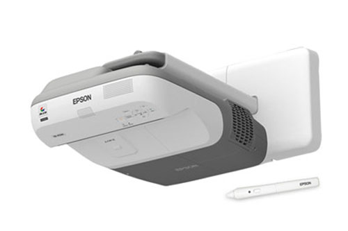 Epson BrightLink 455Wi interactive digital projector can work on a wall