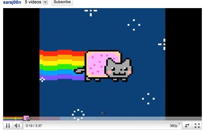 Nyan Cat Youtube Video Gets Amazing Custom Load Bar Video Slashgear