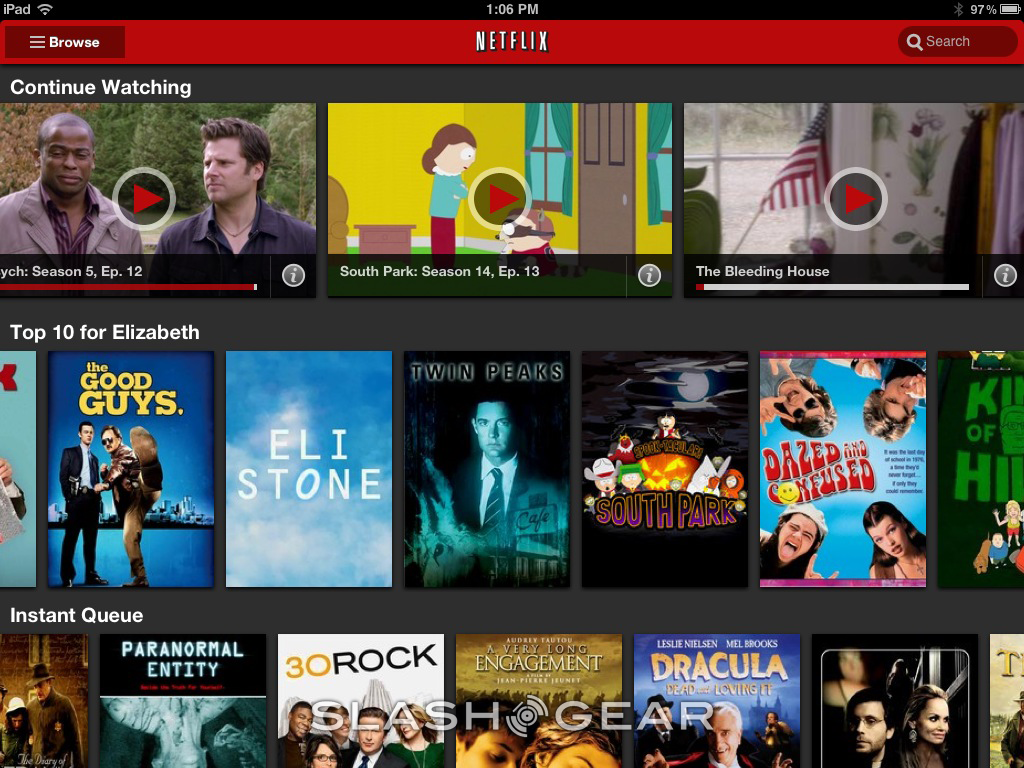 Netflix for iPad update live now, version 2.0 for interface ease ...