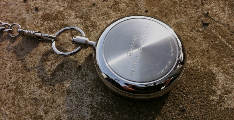 digital pocket watch with cover