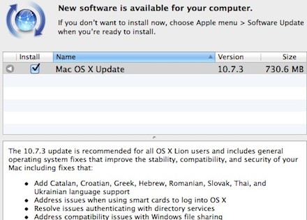 updating mac to 10.7