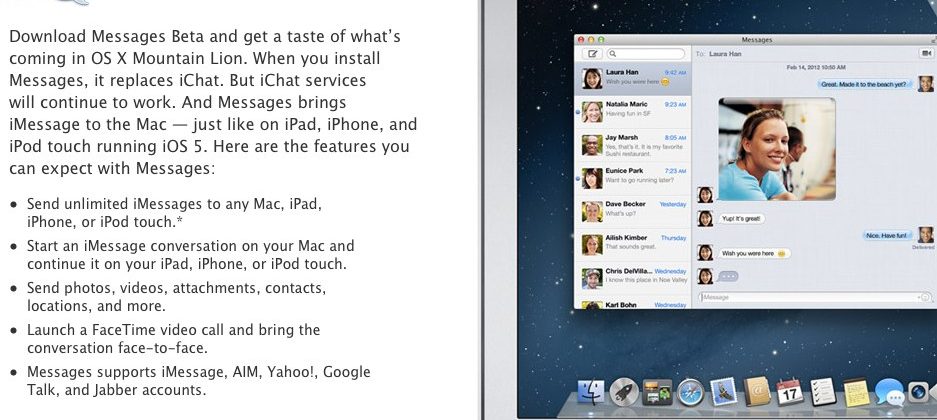 messages for mac beta