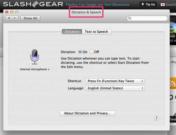 voice dictation for mac