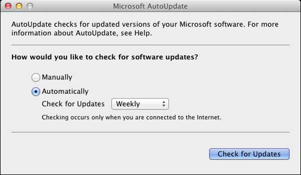 check for office for mac updates