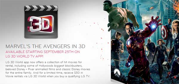 3d movies for lg