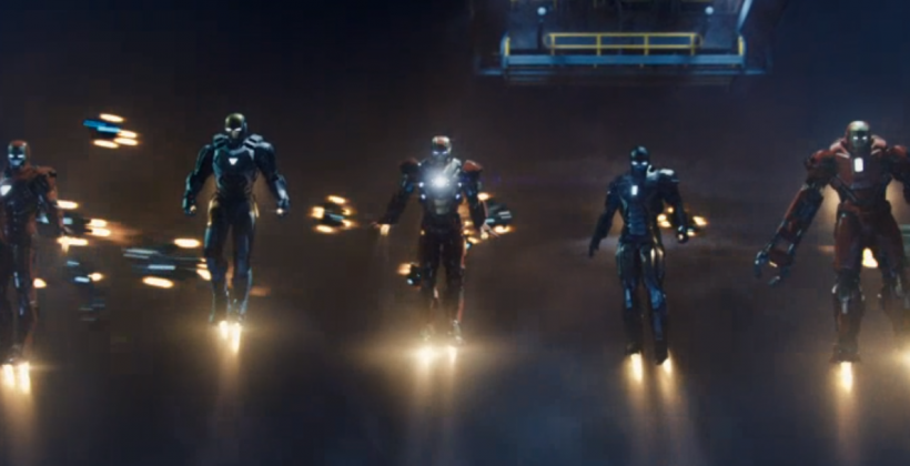 Iron Man 3 theatrical trailer unleashes army of Iron Men - SlashGear