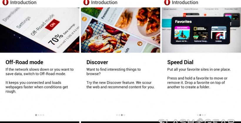 opera browser has engine to go