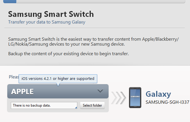 samsung smart switch for mac not recognized
