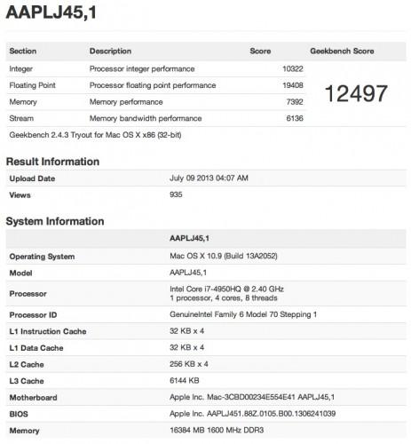 15 inch macbook pro geekbench